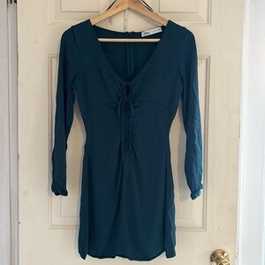 Zara satin dress. Beautiful color. Short length. Women’s size small.